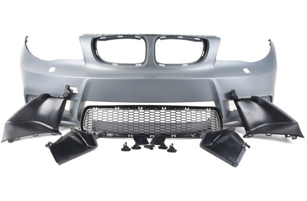 BMW E82 1 Series - 1M Style Front Bumper with Air Ducts (With PDC)