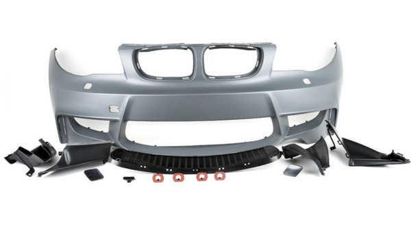 BMW E82 1 Series - 1M Style Front Bumper with Air Ducts (No PDC)