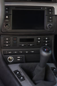 BMW E46 A/C Control Relocation Bracket with Integrated USB Ports