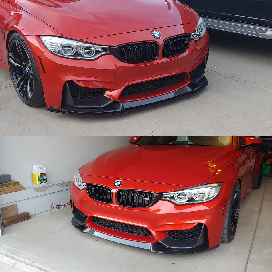 BMW F8X M3/M4 CS Style Carbon Fiber Front Lip Spoiler
