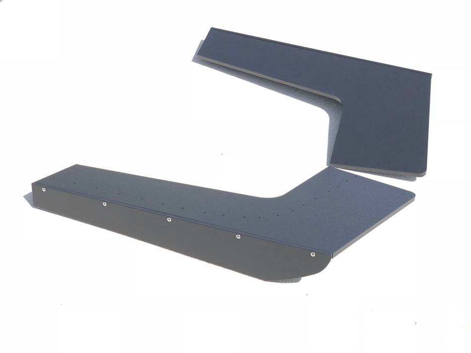 ECPR - Set of E46 M3 Rear Bumper Splitters with Fins