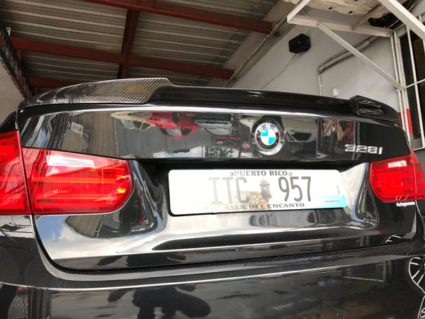 BMW F30/F80 M4 Style Carbon Fiber Trunk Spoiler