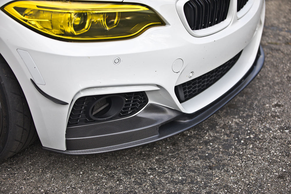 BMW F22 2 Series Carbon Fiber Front Lip 3D Style for M Sport Front Bumper