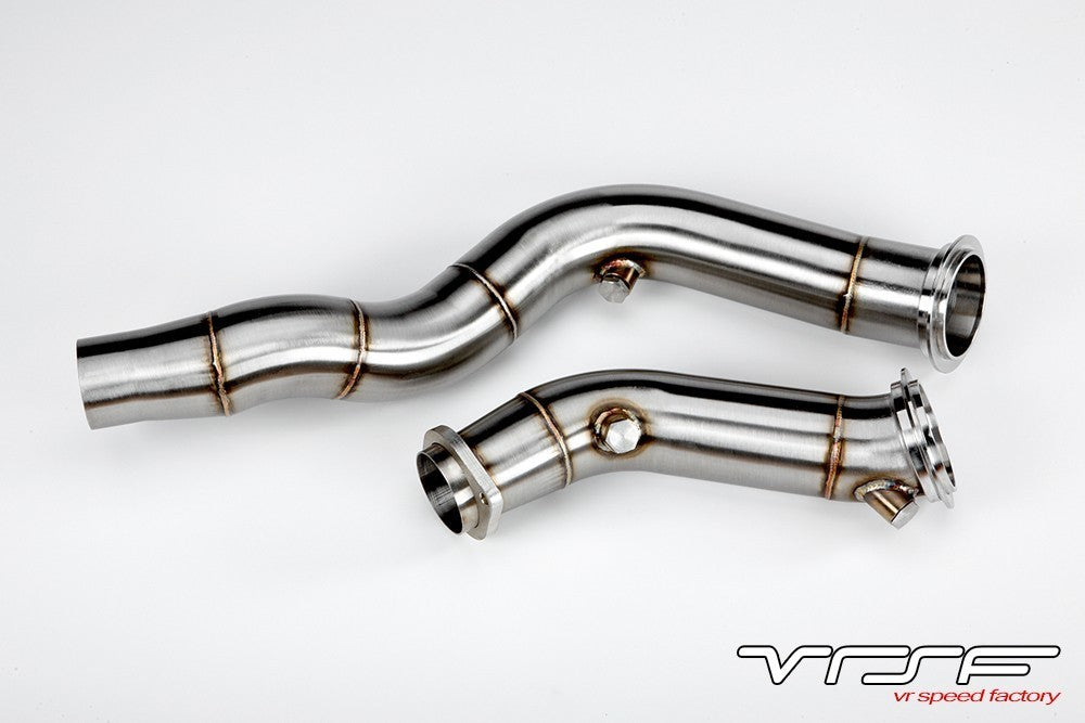 VRSF 3" Cast Stainless Steel Catless Downpipes 15-19 BMW M3 & M4 & M2 Competition S55 F80/F82/F87